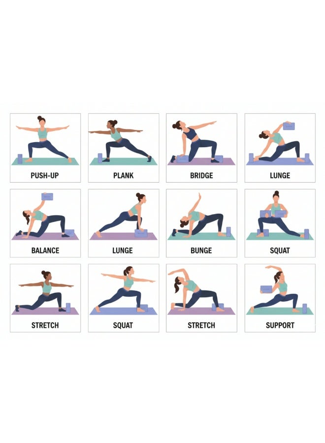 Endless High Density Premium EVA Foam Yoga Blocks Pack of 2 |For Strength, Balance, and Flexibility|Odour Resistant | Size: 22.5 x 15 x 7 cm | Set of 2 - Image 3